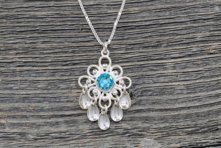 Filigranrose med dråper 10121